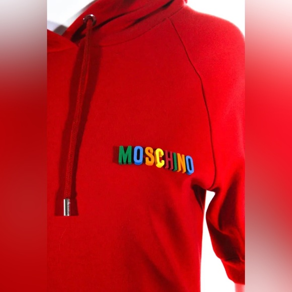 Moschino Authentic Hooded Midi Dress….Color: Red….Sz: 44/8 - Picture 5 of 7